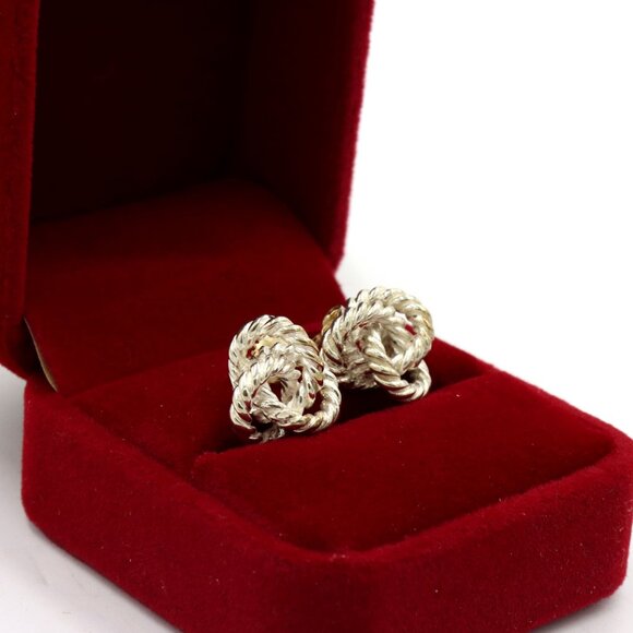 Tiffany & Co twisted rope stud earrings - Picture 3 of 4
